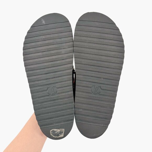 Louis Vuitton Cosy Flat Clog EU 38 US 8 Black LV Monogram Leather Mule Cozy - Picture 9 of 11